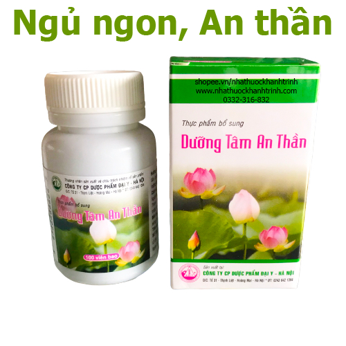 Dưỡng tâm an thần Đại Uy - ngủ ngon, sâu giấc (100 viên)