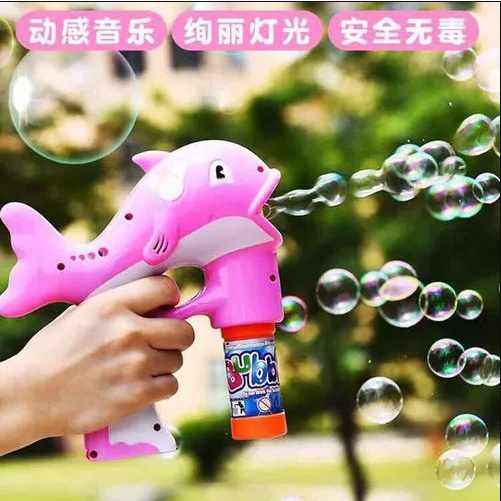 Đồ chơi bong bóng xà phòng hình cá heo - Súng bắn bong bóng xà phòng hình cá heo ch