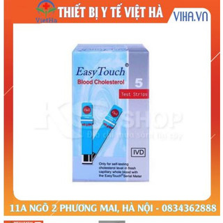 Que thử mỡ máu máy đo đường huyết easy touch