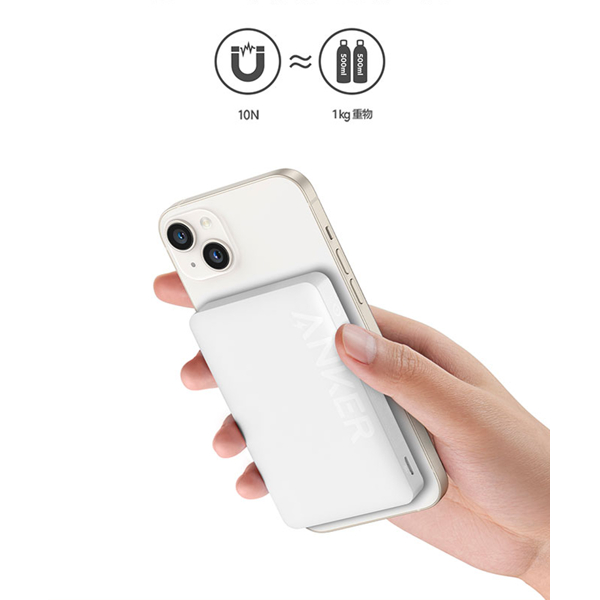 Sạc dự phòng Anker 10000mAh MagGo 334 Magnetic Battery - A1642 Từ tính không dây dây Hít Lưng  IP 12 13 14 Pro Max