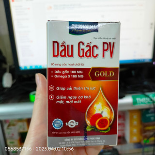 Viên dầu gấc PV (Lọ 100 viên nang mềm)