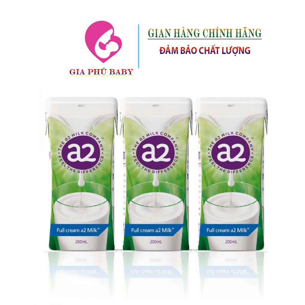 Sữa A2 Nước Nguyên Kem Giant Mom - Sữa Tươi Nguyên Kem A2 Úc 200ml