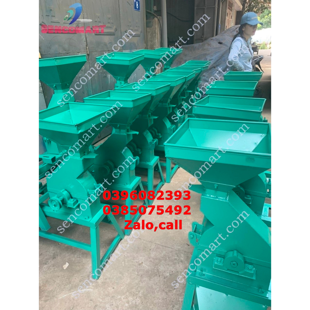 Khung máy nghiền tre đa năng xay ngô,thóc thành bột mịn không mô tơ