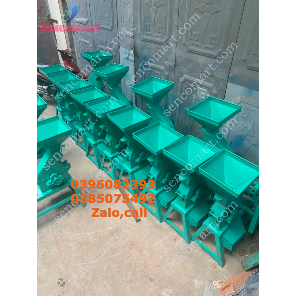 Khung máy nghiền tre đa năng xay ngô,thóc thành bột mịn không mô tơ