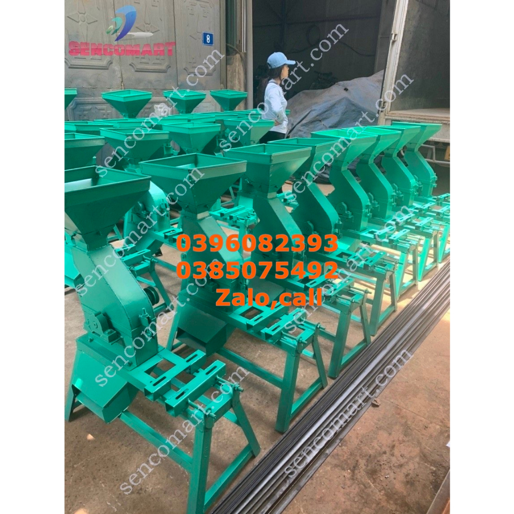 Khung máy nghiền tre đa năng xay ngô,thóc thành bột mịn không mô tơ