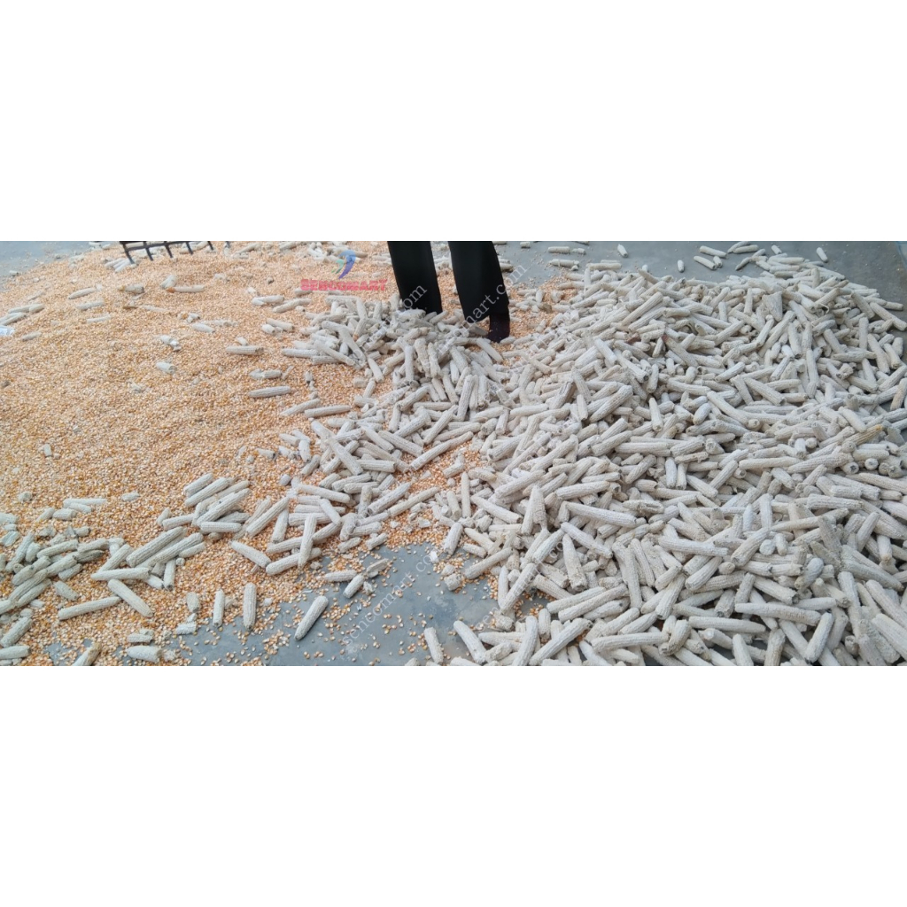 Máy tách hạt ngô mini gia đình loại nạp được nhiều bắp trong 1 lần