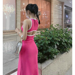Đầm Body Hở Lưng Dáng Xòe Dài