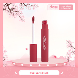 Son kem lì lâu trôi hàn quốc - son môi candy love - son môi màu 08 hồng đất cực xinh - son lì chính hãng