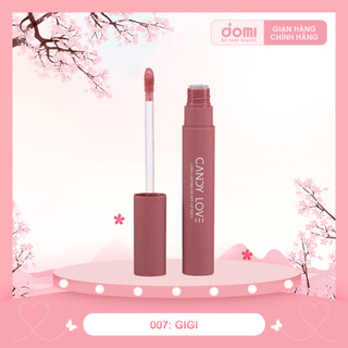 Son kem lì lâu trôi hàn quốc - son môi candy love - son môi màu 07 hồng nude cực xinh - son lì chính hãng