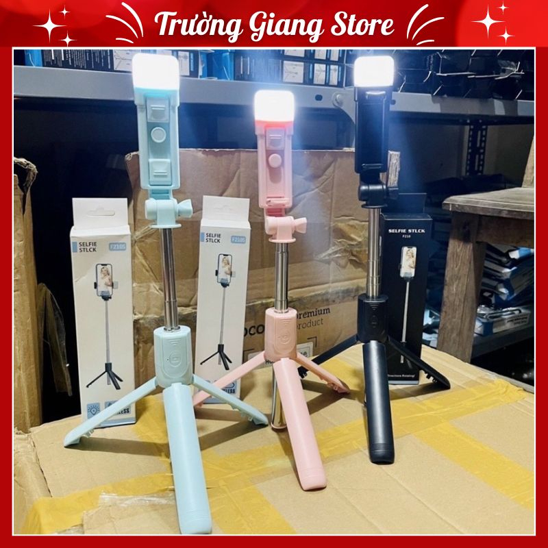Gậy chụp ảnh tự sướng Q07 3 chân có đèn led, gậy chụp hình selfie đa năng có điều khiển bluetooth từ xa