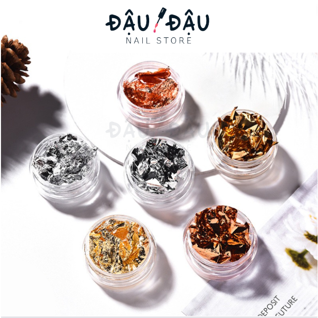 Set giấy nhún 4 màu trang trí móng - Giấy xà cừ trang trí móng