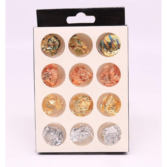 Set giấy nhún 4 màu trang trí móng - Giấy xà cừ trang trí móng