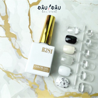 Sơn gel B281 đen, trắng, nước gạo, trắng sữa, trứng cút chính hãng