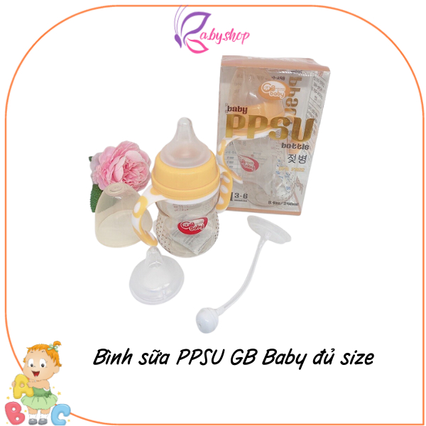 Bình sữa PPSU GB BaBy đủ size