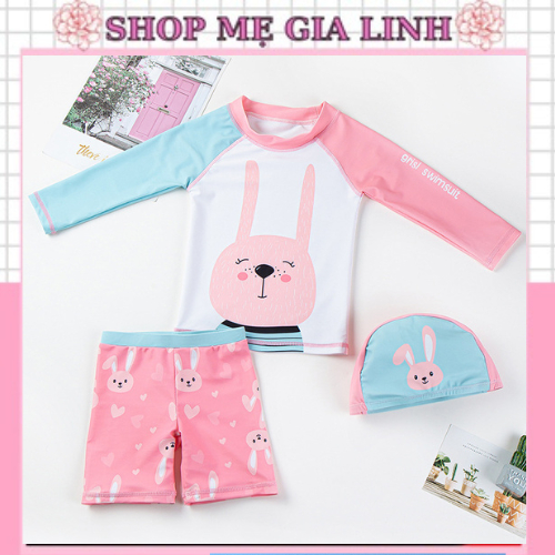 Bộ Đồ Bơi Phong Cách Công Chúa Dễ Thương Cho Bé Gái