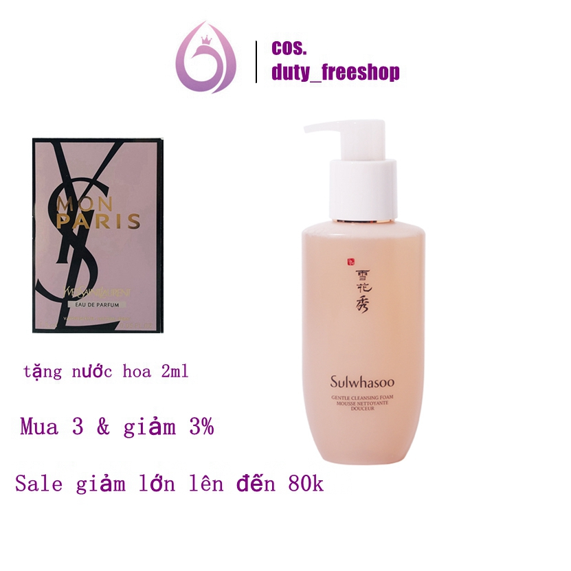 Sữa Rửa Mặt Dưỡng Ẩm Sulwhasoo Gentle Cleansing Foam Mousse Nettoyante Douceur-200ml