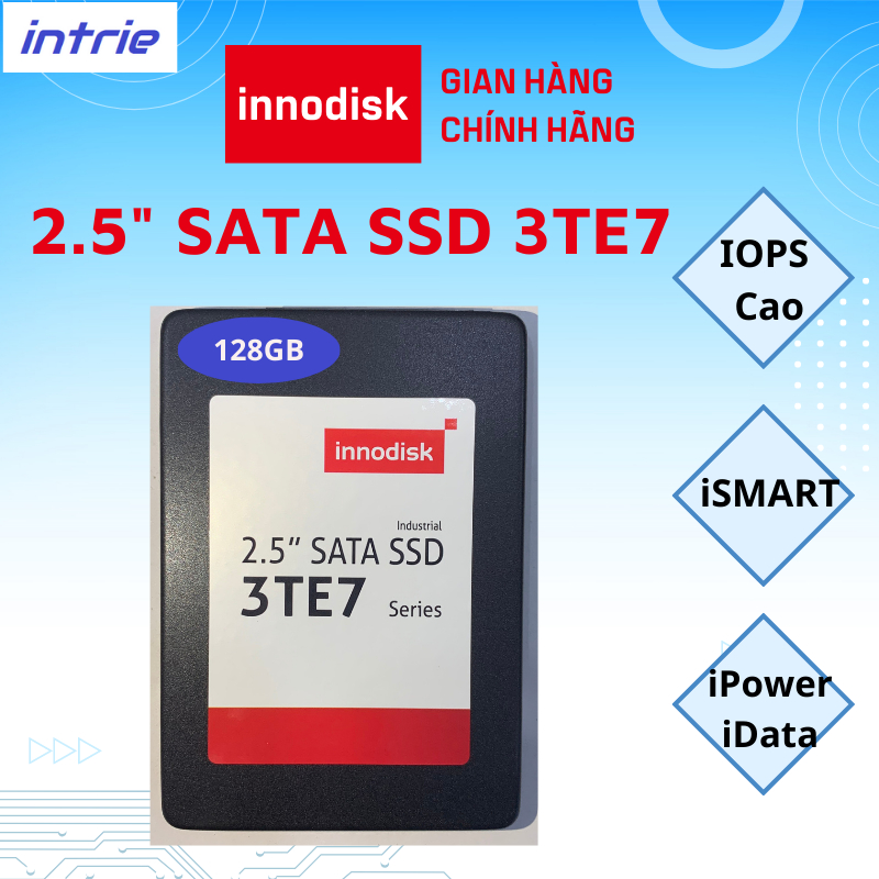 Ổ Cứng Cong Nghiep SSD 2.5'' Innodisk SATA III 3TE7 128GB