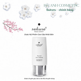 Kem Chống Nắng Sakura Physical Daily Defense SPF 50+ PA ++++ 60g