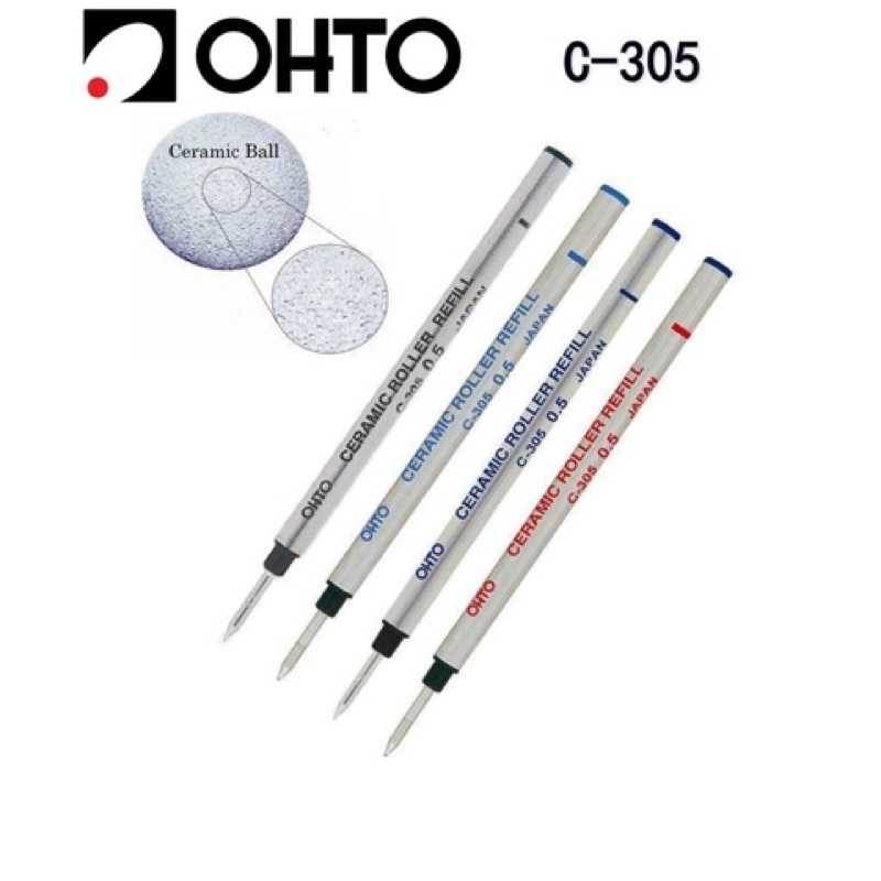 RUỘT BÚT BI OHTO CERAMIC C-305 0.5mm và C-307 0.7mm