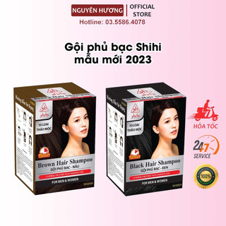 [COMBO 10 GÓI] Dầu gội phủ bạc shihi - Không cần nhuộm vẫn đen tóc | Dầu gội phủ bạc Hàn Quốc