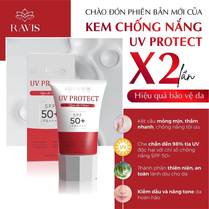 kem chống nắng ravis