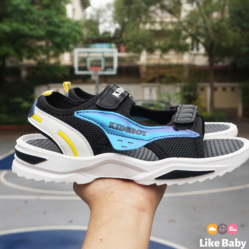Sandal Bé Trai Sandal Bé Gái Từ 2-13 Tuổi Siêu Nhẹ Đế Êm Chống Trơn Trượt Dép Quai Hậu Quai Dán Tiện Lợi D96