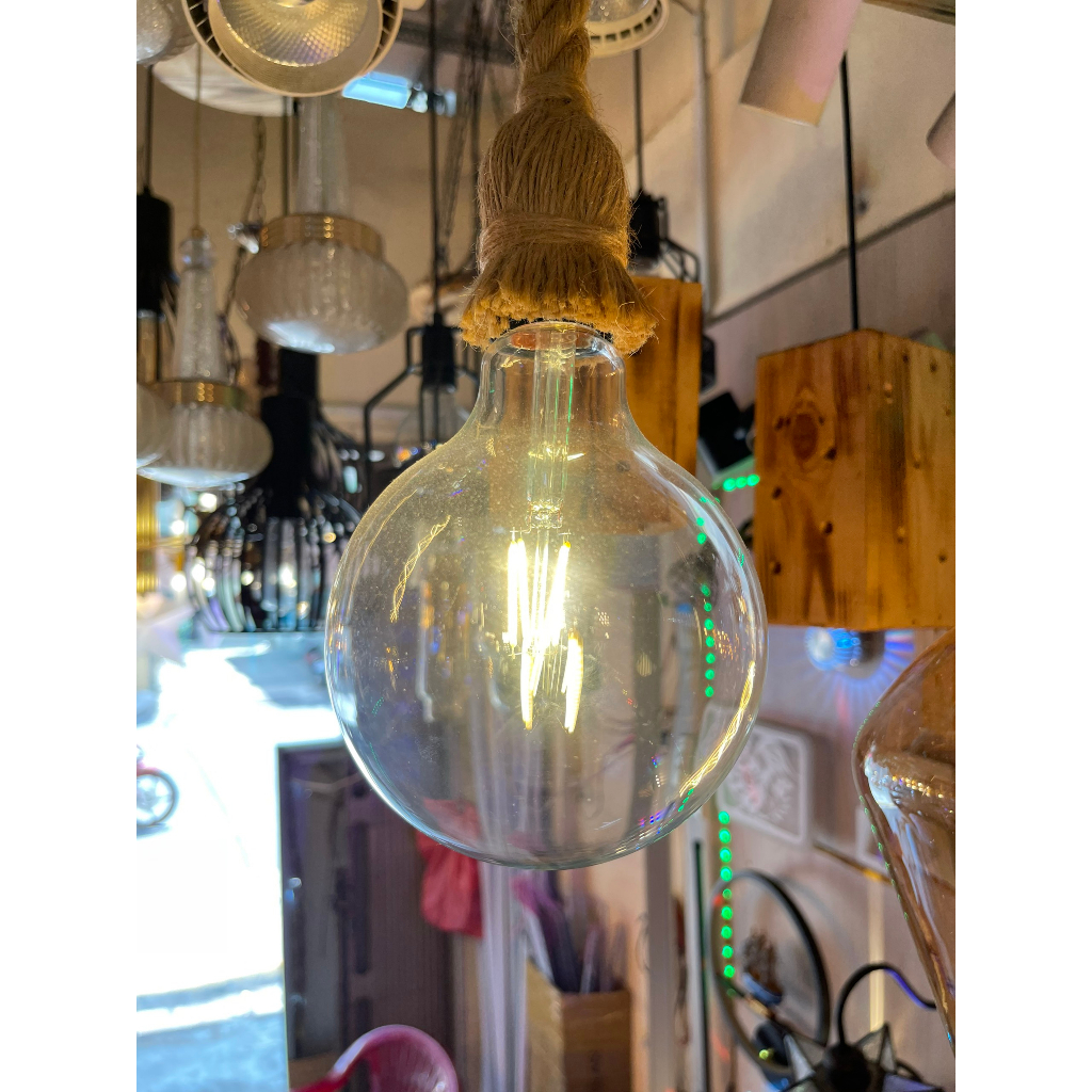 Bóng đèn led trang trí Edison siêu tiết kiệm điện dùng được ngoài trời đuôi E27, bóng led Edison giả sợi đốt G45- A60...