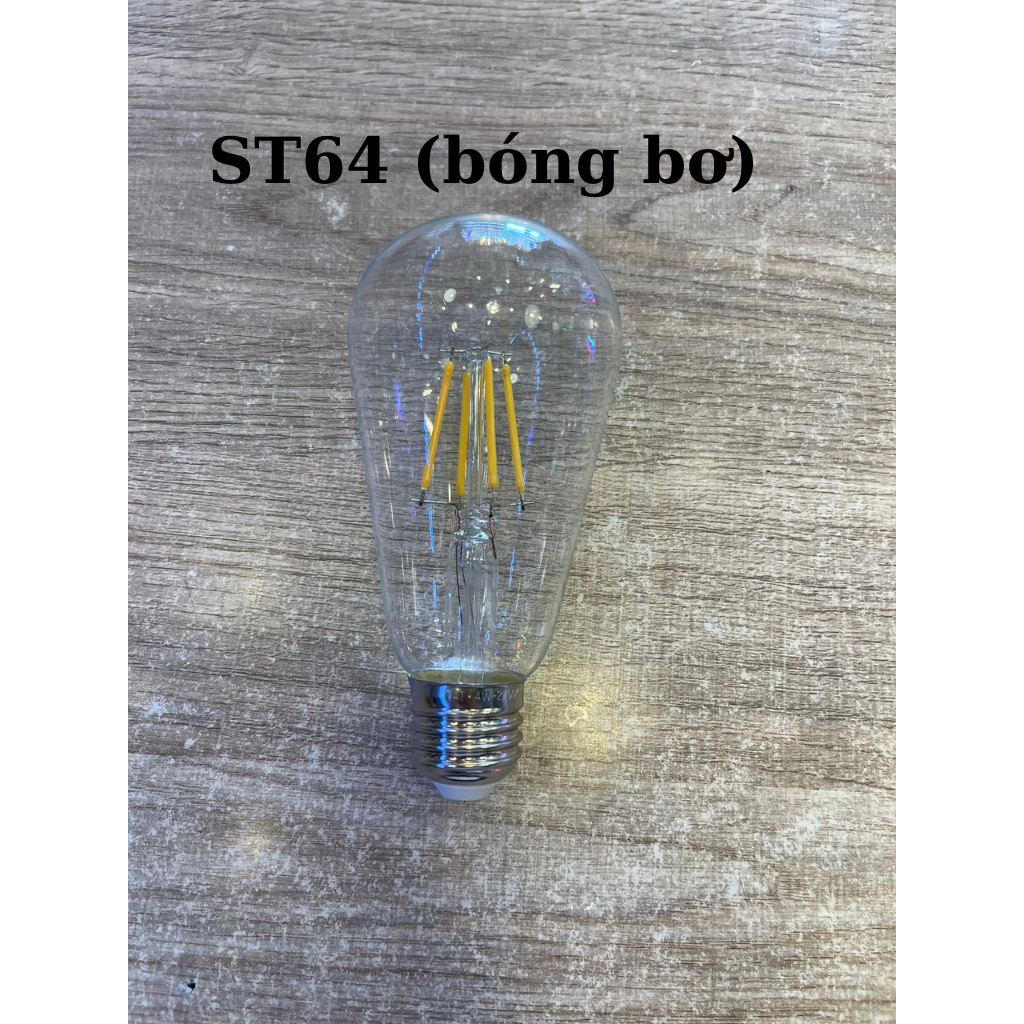 Bóng đèn led trang trí Edison siêu tiết kiệm điện dùng được ngoài trời đuôi E27, bóng led Edison giả sợi đốt G45- A60...