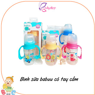 Bình sữa cổ thường PP 120ml/240ml Babu Baby Nhật Bản