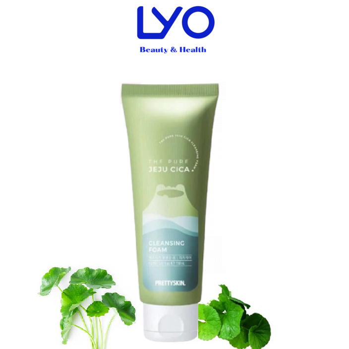 Sữa Rửa Mặt Chiết Xuất Rau Má Prettyskin The Pure Jeju Cica Cleansing Foam 150ml