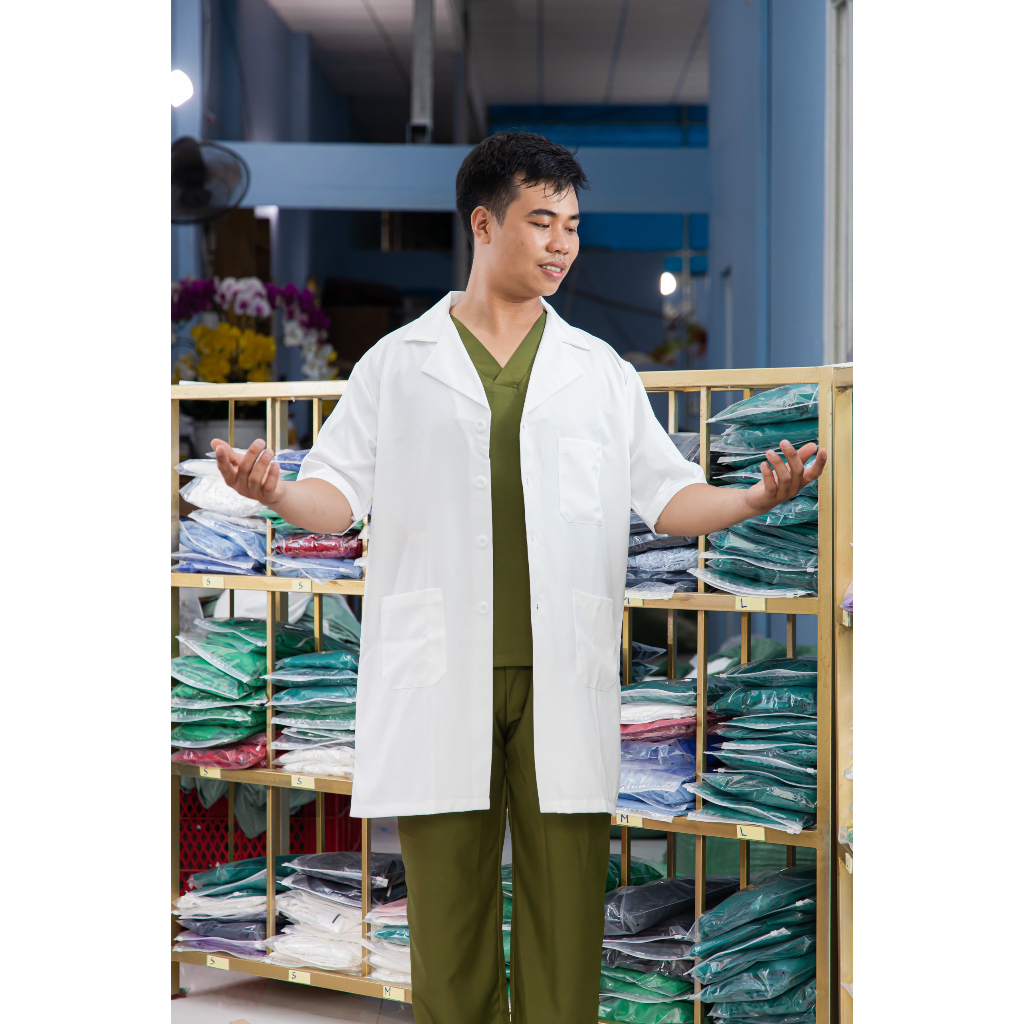 Áo Blouse  y tá/bác sĩ nam nữ