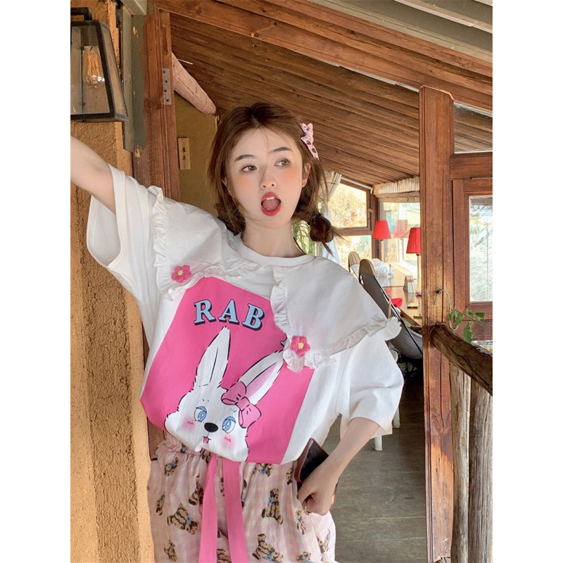 🌸 áo thun cổ búp bê phong cách Hàn Quốc 🌸