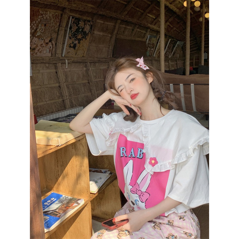 🌸 áo thun cổ búp bê phong cách Hàn Quốc 🌸