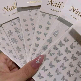 Miếng dán nail 3d sticker flash các mẫu stick hot nhất 2023