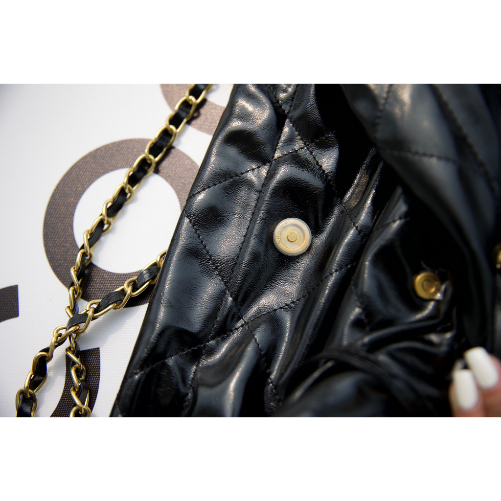 Túi chan hobo s22 sp fullbox nam châm nguyên seal,bill,thẻ hoá đơn & hoa trà size 30cm kèm ảnh thật tự chụp