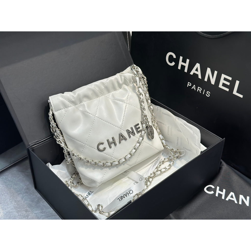 Túi Chan hobo bag mini new size18cm fullbox nam châm túi vải như ảnh kèm ảnh thật tự chụp