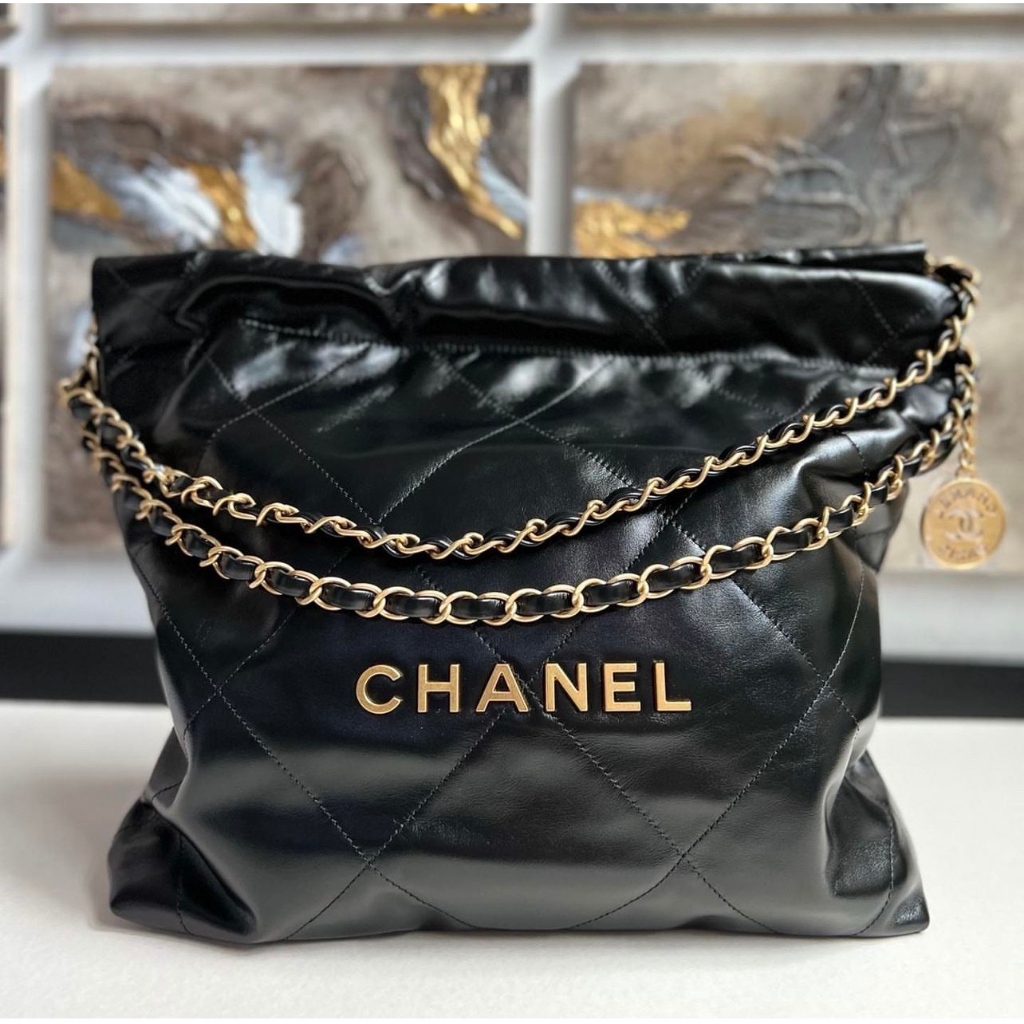 Túi chan hobo s22 sp fullbox nam châm nguyên seal,bill,thẻ hoá đơn & hoa trà size 30cm kèm ảnh thật tự chụp