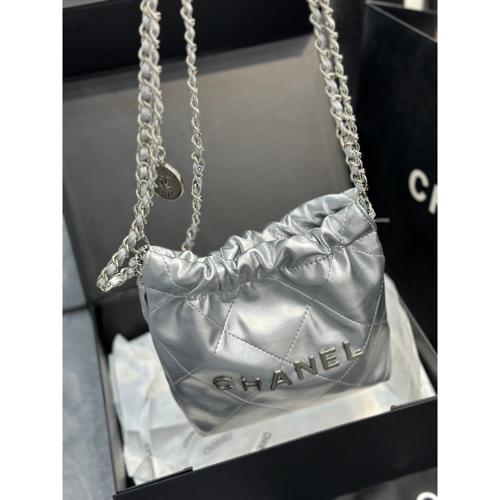 Túi Chan hobo bag mini new size18cm fullbox nam châm túi vải như ảnh kèm ảnh thật tự chụp