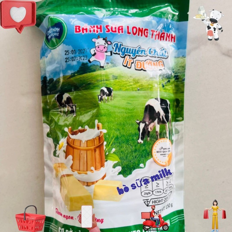 Bánh sữa Long Thành ít đường nguyên chất