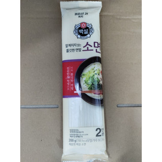 Mỳ sợi nhỏ beksul, mì khô cọng nhỏ cj hàn quốc 200g - 소면