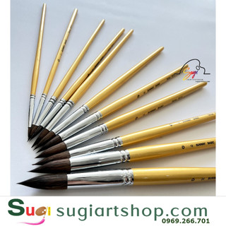 -Cọ đầu nhọn Sunway Basic B212 -Lông nhân tạo kết hợp lông tự nhiên (lông