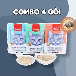 Combo 4 gói pate Wanpy