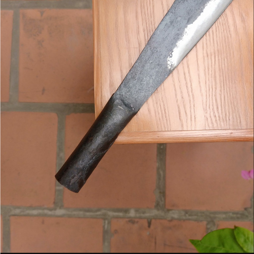 Dao Chặt Tông Cán Sắt Chặt Cây Chặt Xương Rèn Từ Thép Nhíp Siêu Bền - Dụng cụ nhà bếp