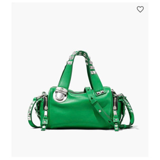 Túi da thật, marc jacobs the studded pushlock mini satchel, chính hãng