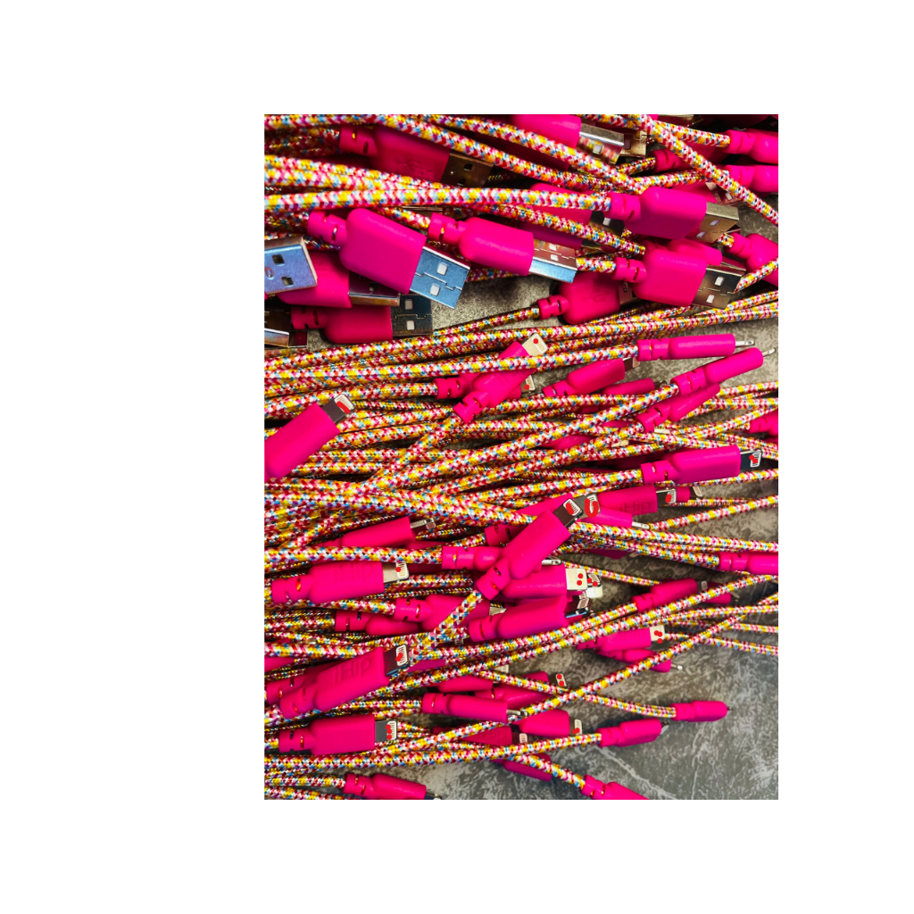 Cáp sạc nhanh IHip thương hiệu Mỹ bọc dù siêu bền dài 1,8m chip C48. New nobox