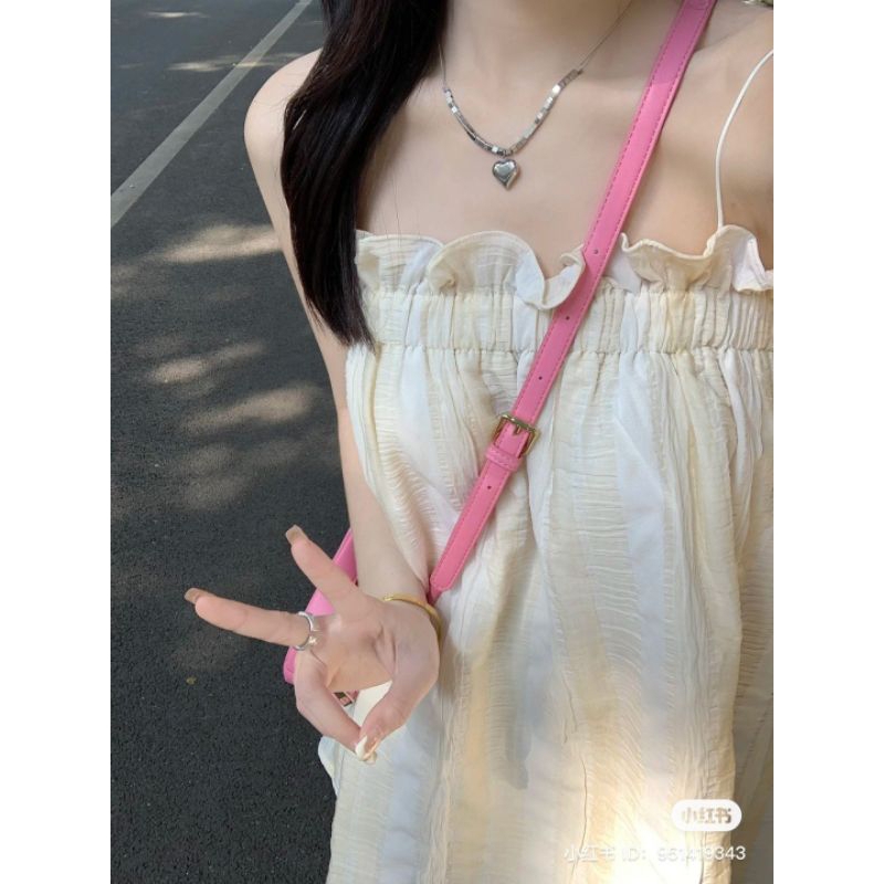 Áo 2 dây babydoll from rộng (style Triệu Lộ Tư)