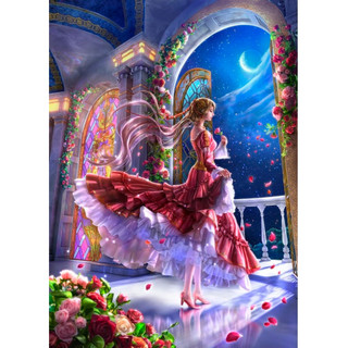 Tranh ghép hình 1000 mảnh chủ Công Chúa Hoa Hồng, Xếp hình 1000 miếng, puzzle 1000 pcs