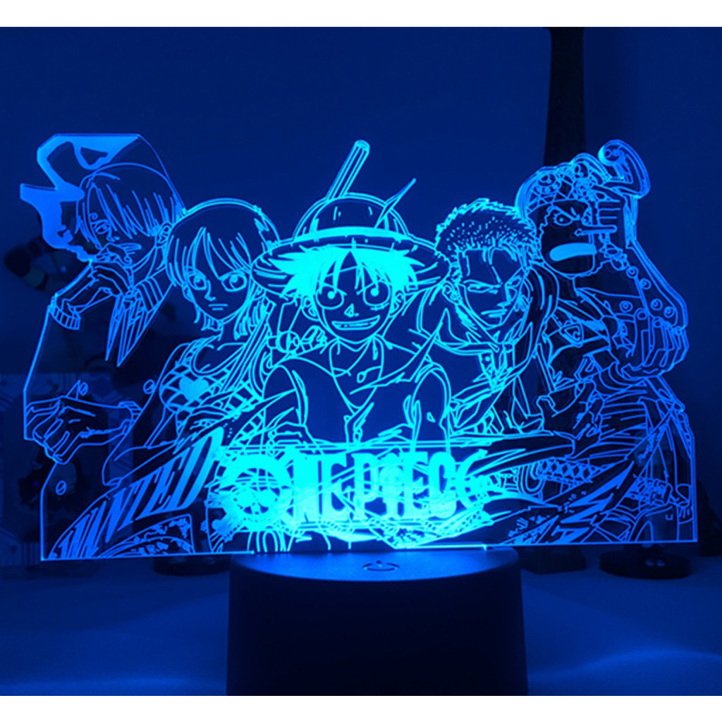 Đèn ngủ khắc Anime ONE PIECE_Quà tặng độc đáo_Mẫu có sẵn