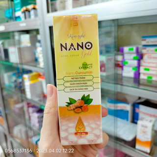 Kem Nghệ Nano gold- Hết Mụn, Mờ Sẹo Thâm, Sáng Da  -Tuýp 25g