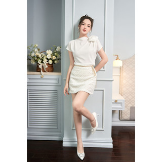 Chân Váy Mini Kẻ Ô - EDINI - V441